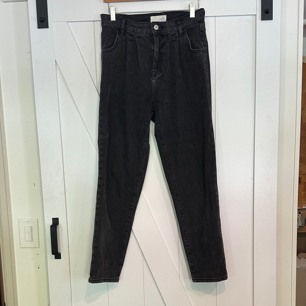 Current/Elliott Women's Black Straight Jeans